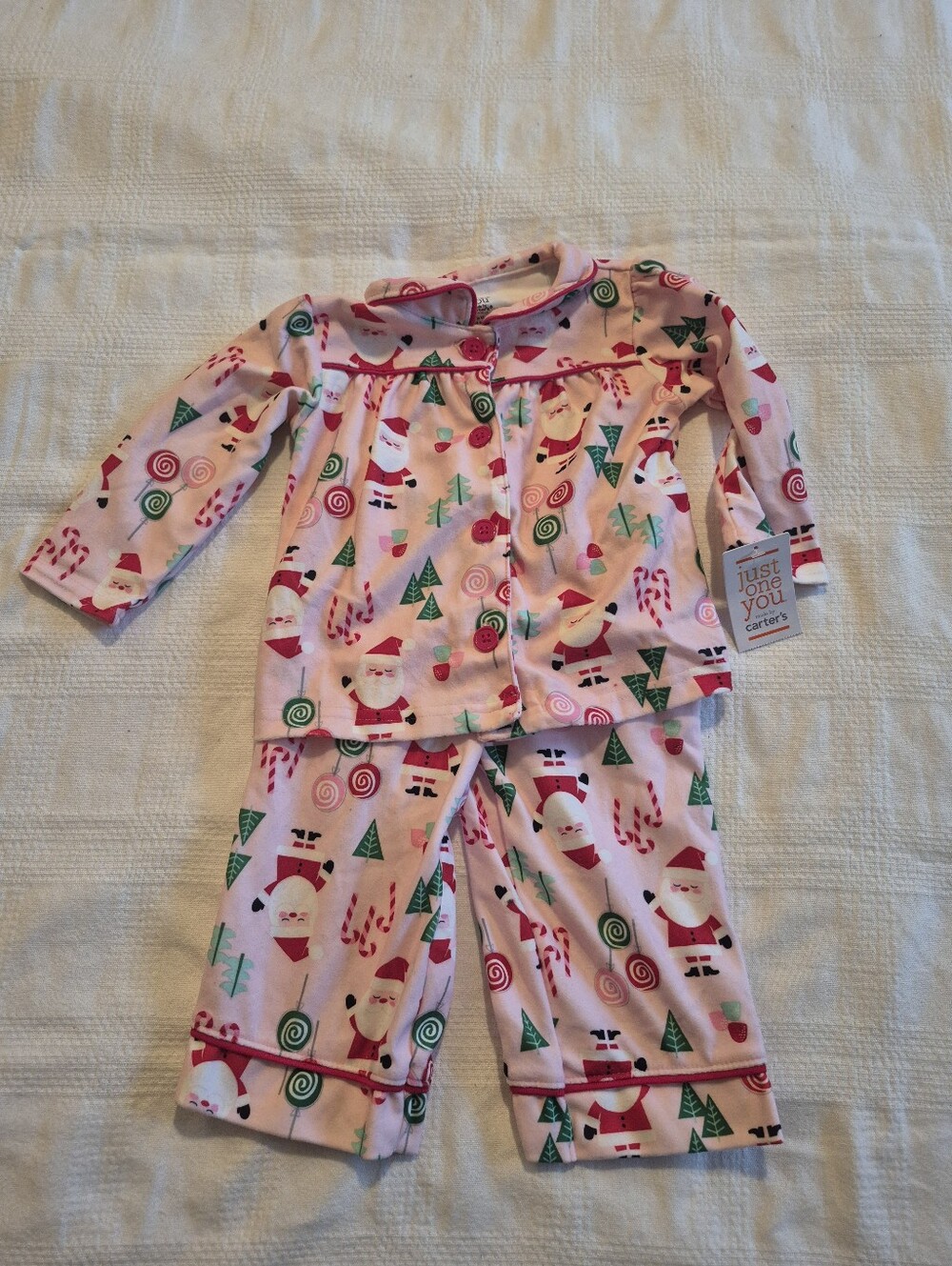 Just One You by Carter's girls 12 month 2 piece pajama sleeper NWT